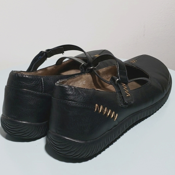 Orthaheel Myla Mary Jane Shoes Women's Size 9.5 Black Leather Hook & Loop Flats - Picture 5 of 11